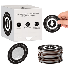 Eco-friendly Disposable Espresso Coffee Filters 20pcs (Black)