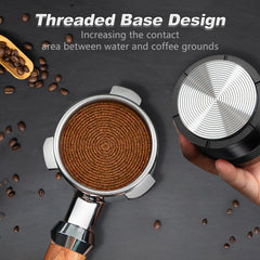 51mm, 54mm, 58mm Espresso Coffee Palm Tamper Black