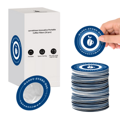 Eco-friendly Disposable Espresso Coffee Filters 20pcs (Blue)