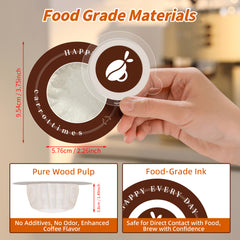 Disposable Coffee Filters, UFO-Shaped Paper Coffee Filters for Pour Over, Drip Coffee Filters for Coffee & Tea, Travel Coffee Filters for Camping, Home, Office