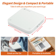 Carrottimes Rechargeable Mini Coffee Scale with Timer, 2kg/0.1g Espresso Scale with Silicone Mat, Digital Food Scales for Kitchen, Pour-Over Coffee, Espresso