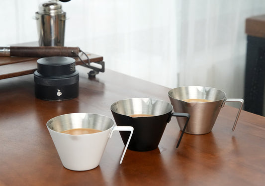 Carrottimes 3.4OZ/100ml Stainless Steel Espresso Measuring Cup Silver