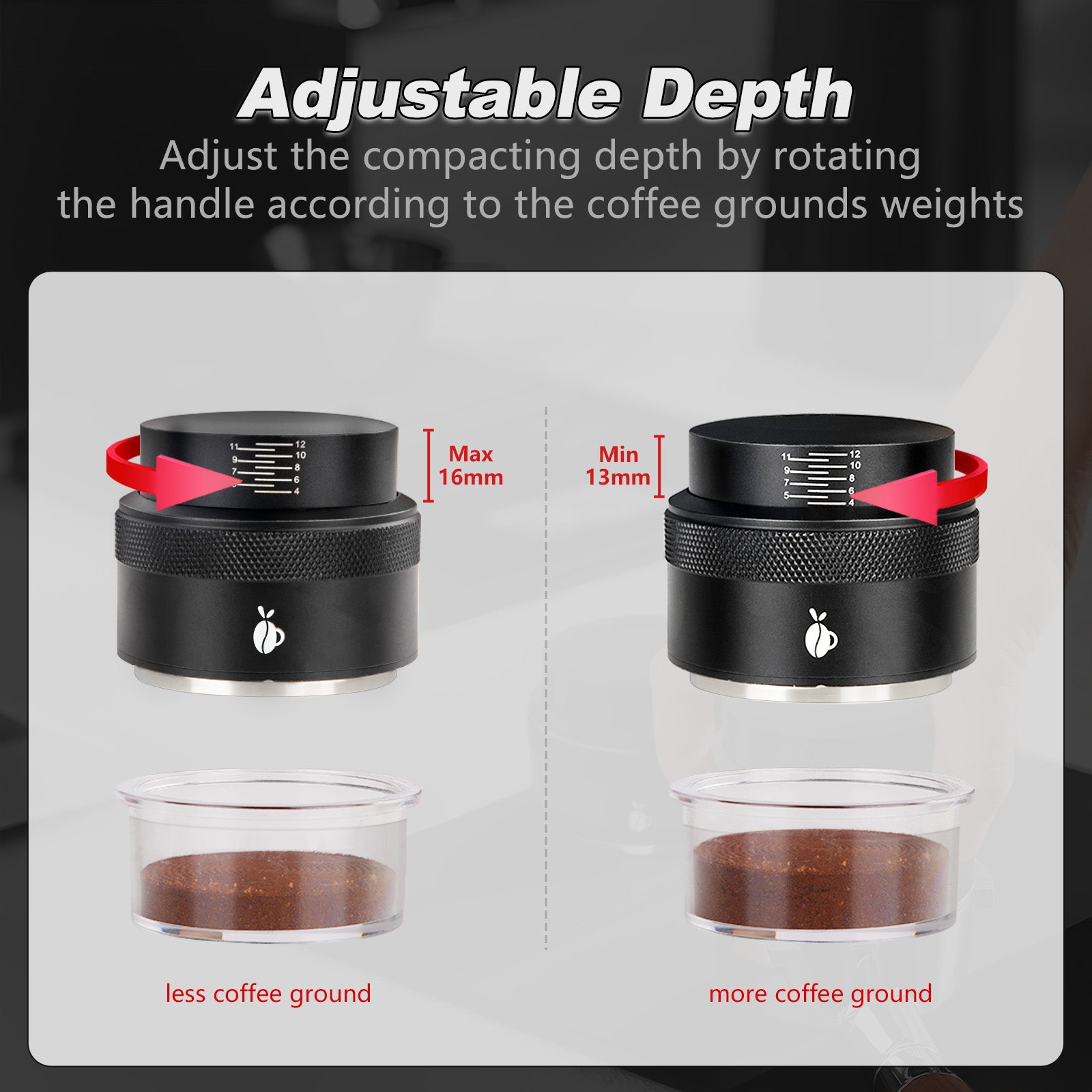 Prensador de café expreso Carottimes negro