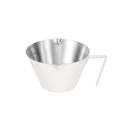 Carrottimes 3.4OZ/100ml Stainless Steel Espresso Measuring Cups White