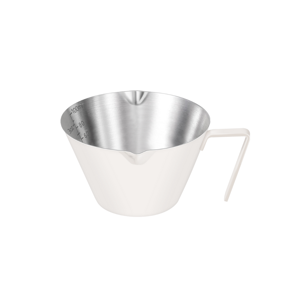 Carrottimes 3.4OZ/100ml Stainless Steel Espresso Measuring Cups White