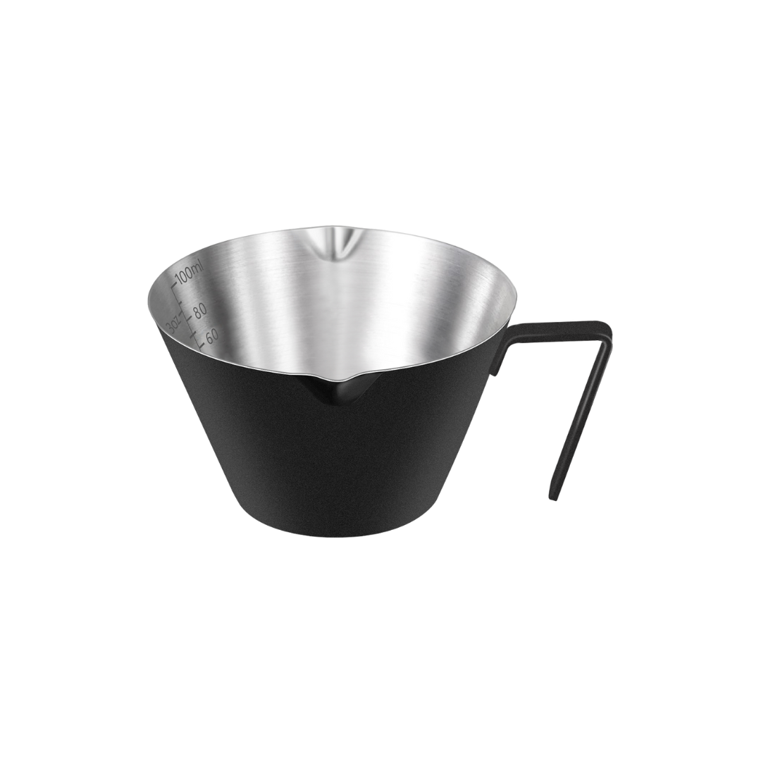 Carrottimes 3.4OZ/100ml Stainless Steel Espresso Measuring Cups Black