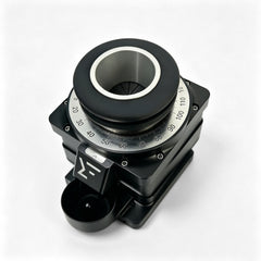 The 98mm Burr electric coffee grinder features a matte black metal body, a wide-range stepless grind adjustment ring, a top feed hopper, a front-mounted powder dispenser with the ZF logo, and a bottom powder cup. It uses a 98mm flat burr design, allowing for precise grind fine-tuning, and is suitable for espresso and other coffee grinding scenarios. (Product photo against a pure white background)