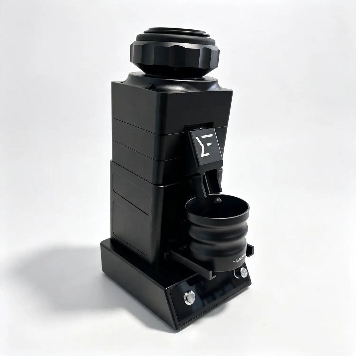 Yarramate YEH-83C 83mm conical burr espresso grinder side view