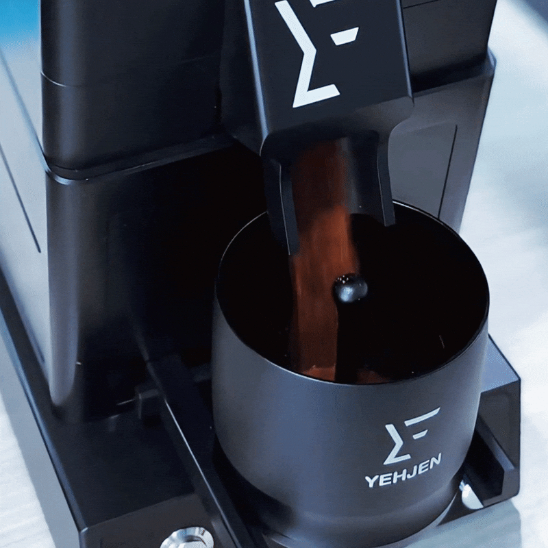 Coffee grinder low-retention single-dose chute