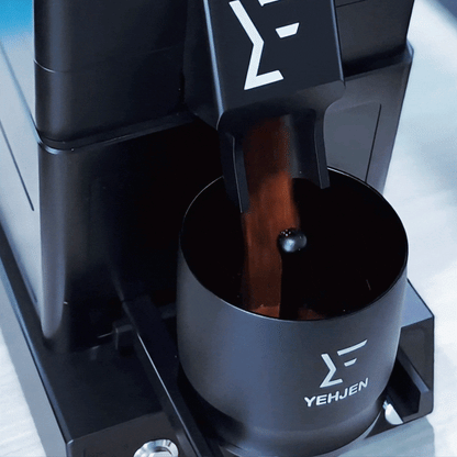 Coffee grinder low-retention single-dose chute